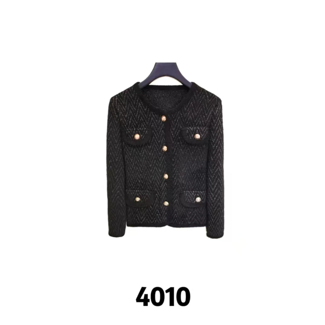 新款时尚潮流网红女士小香风外套气质百搭短款上衣-4010