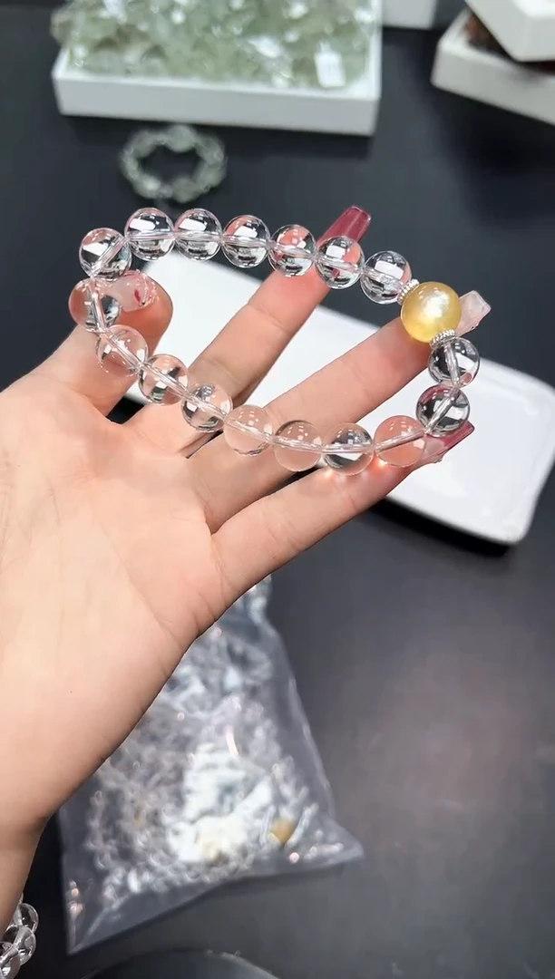 【闪购商品】水晶手串未镶嵌25M多样性发其一/1条默认微瑕
