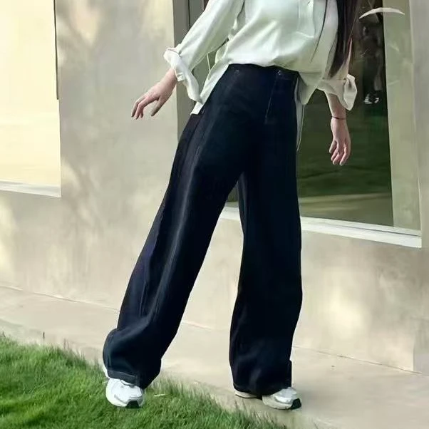 秋冬牛仔裤/香蕉镰刀裤 牛仔蓝不褪色