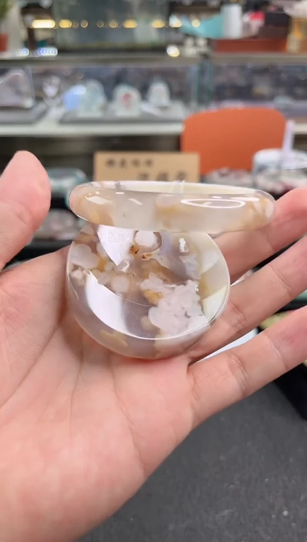 未镶嵌手镯石英质玉59圈口 （赠品镯心）358218