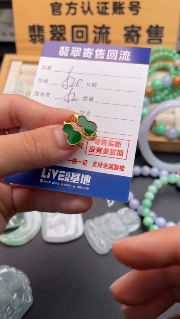 未镶嵌翡翠耳饰10146601