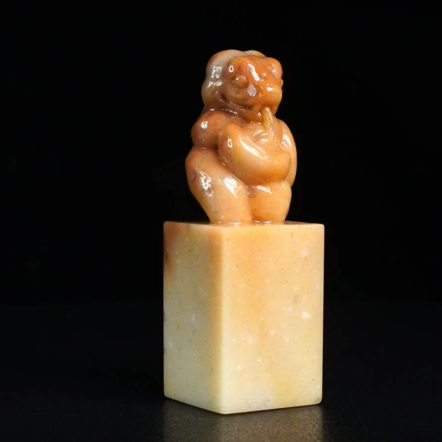 3寿山石鱼籽善伯洞灵蛇纳福50.3克2x2x6.2