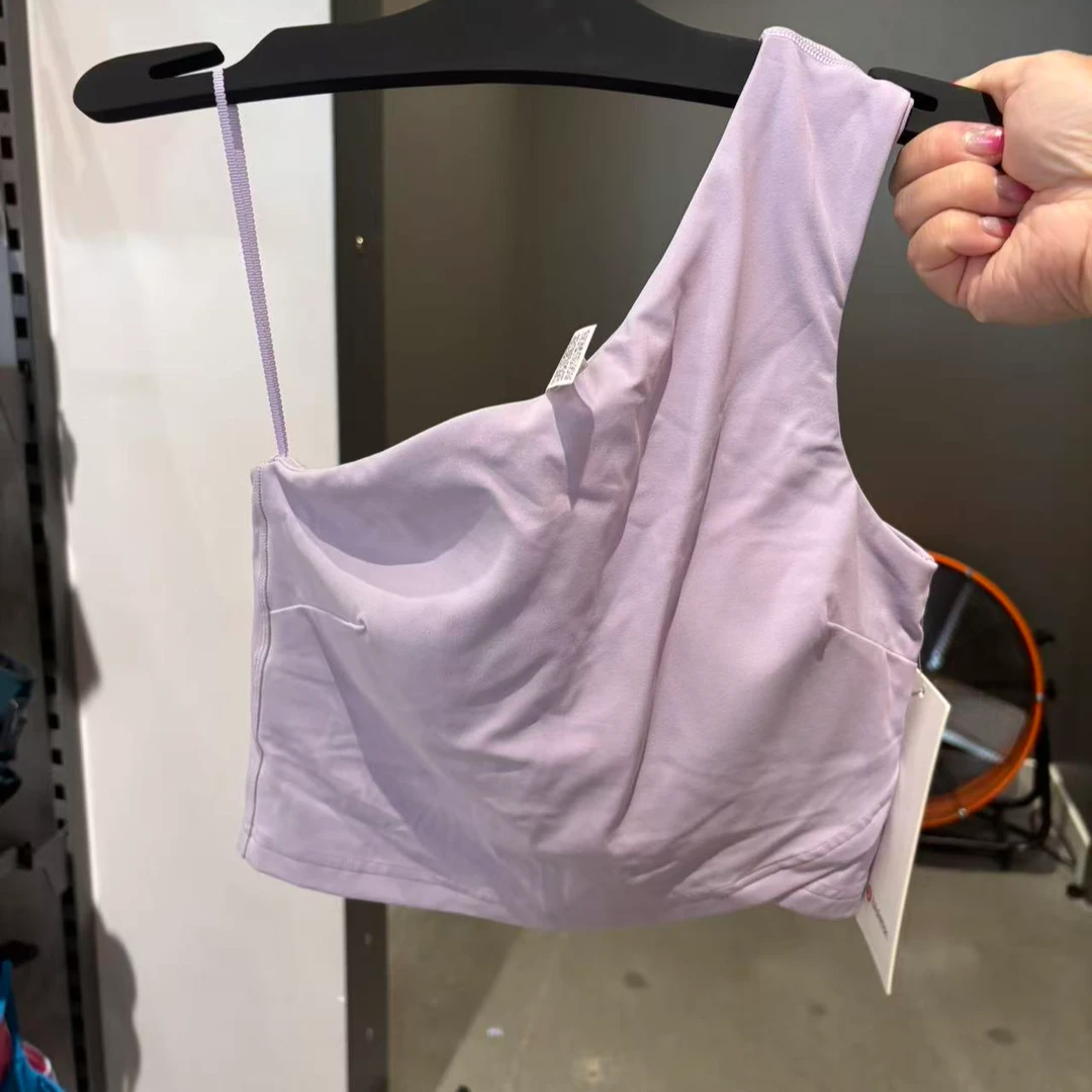 lululemon Align Asymmetrical Tank女士单肩背心有胸垫