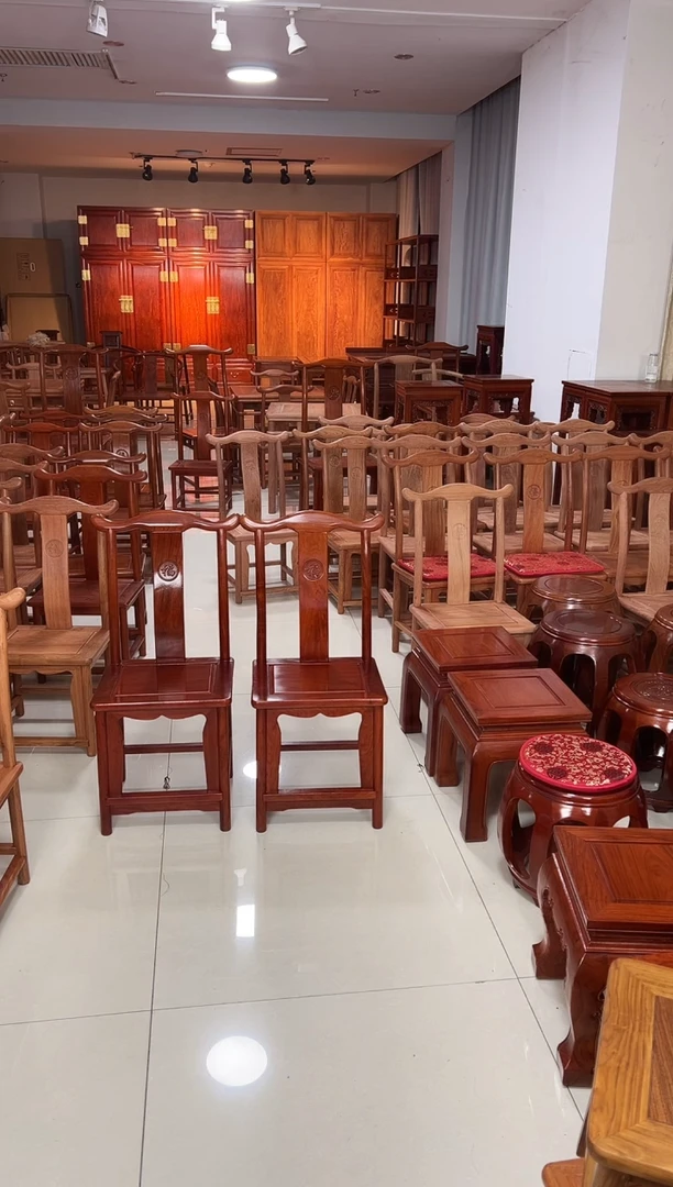 花梨木类端景台花梨色小官帽小巴花一对