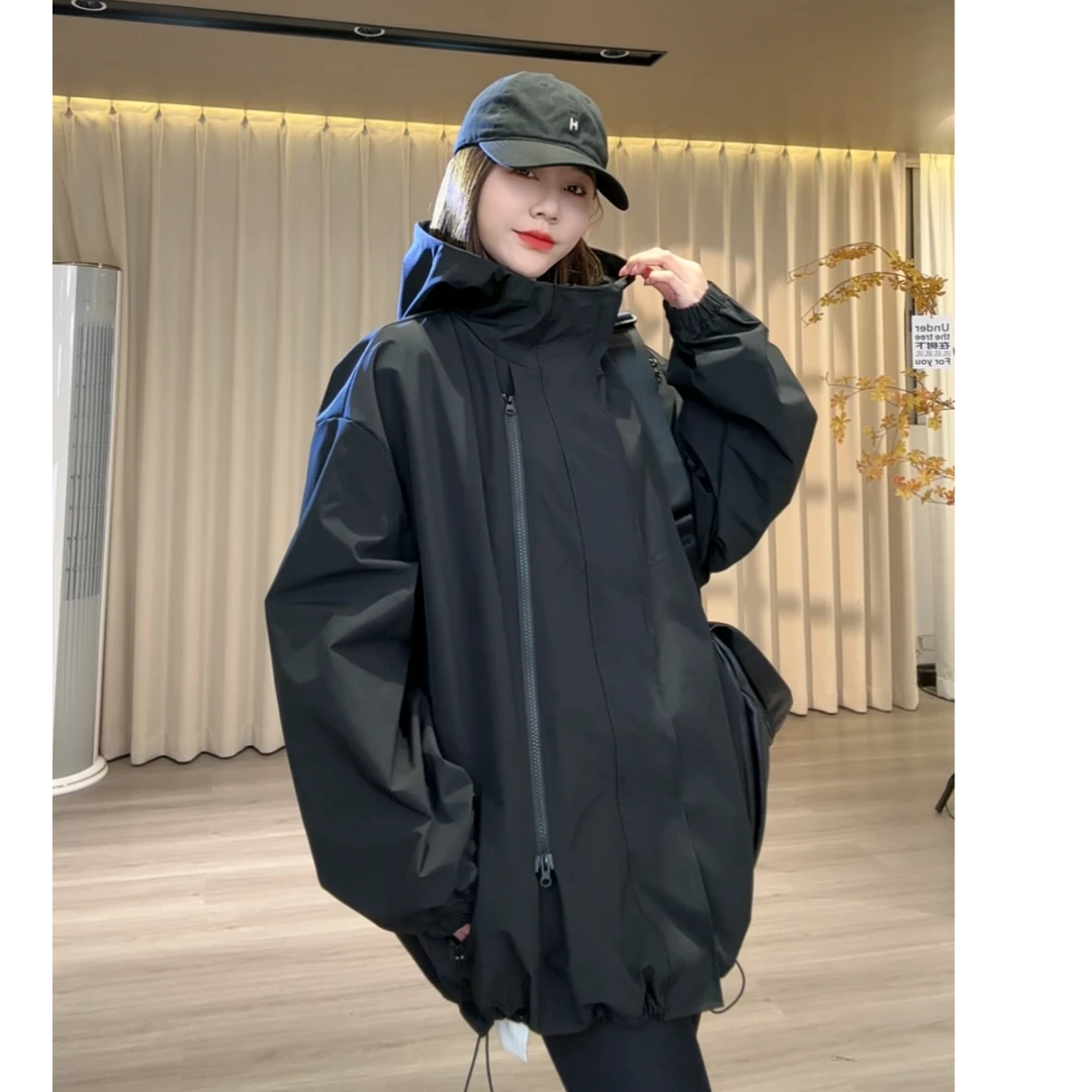 【安童森定制】2025年新款拼接时尚百搭魔术贴冲锋衣8306