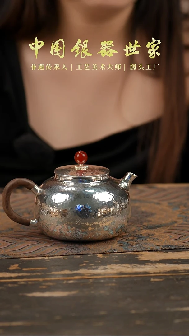 手工锤纹大号西施泡茶壶