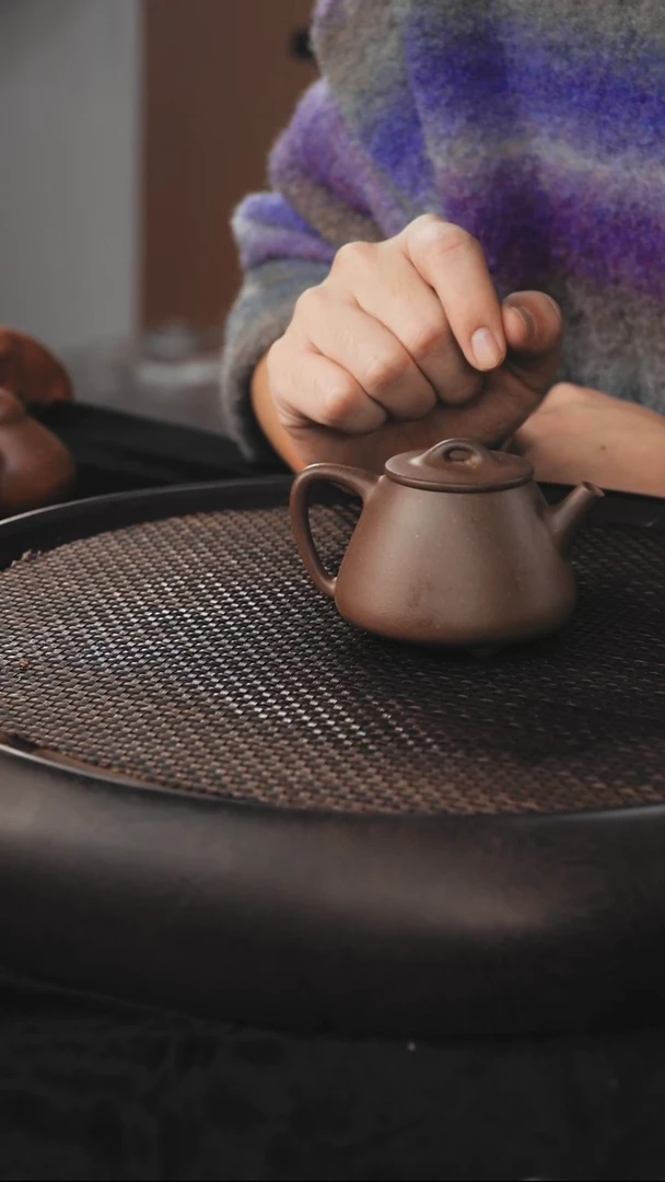 茶壶紫砂高石瓢 底槽清