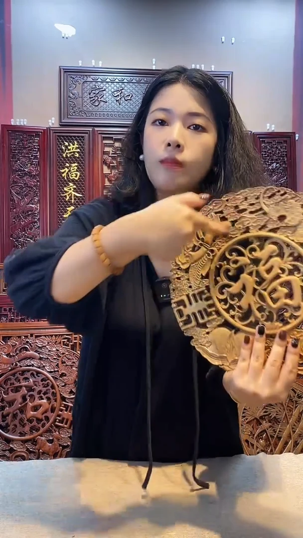 香樟木木雕款28白坯福禄寿喜