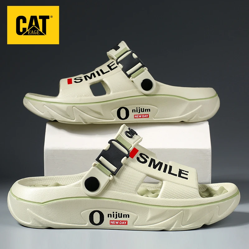 美国CAT eage男鞋拖鞋外穿厚底防滑运动凉拖户外开车青少年沙滩鞋