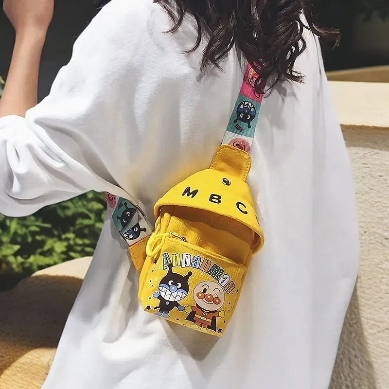 新款森系斜挎包单肩韩版帆布网红儿童包胸前包潮2025女小包包卡通