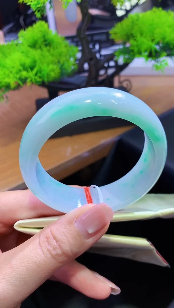 未镶嵌手镯翡翠-k331 天然缅甸A货翡翠55正圈