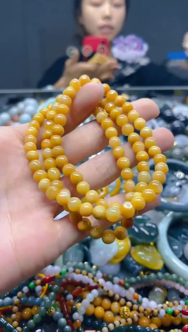 颈饰未镶嵌翡翠6mm/Q/翡翠A货，一件也是批发价