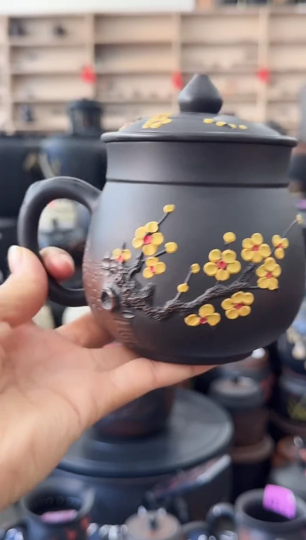 罐完品 红梅办公杯   642