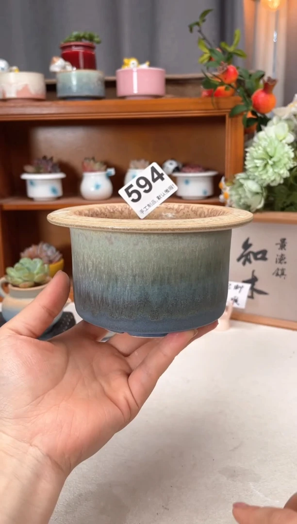 瓷片594小芳花盆直播编号