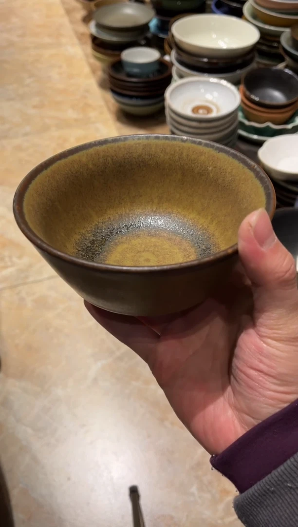 【闪购商品】瓷片410青灰马蹄碗1个