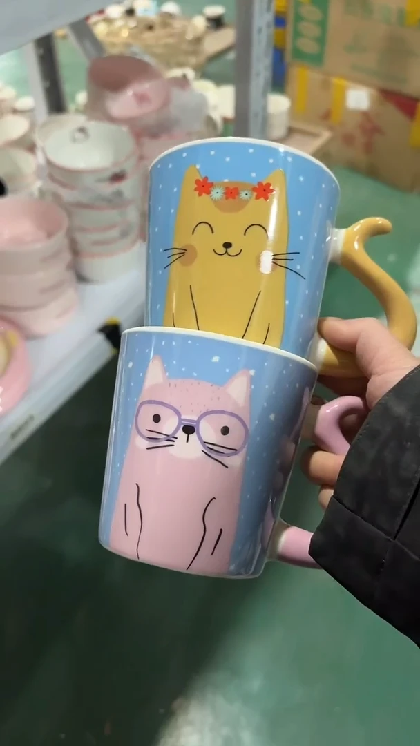 陶瓷手柄款家湖高温陶瓷杯 微瑕