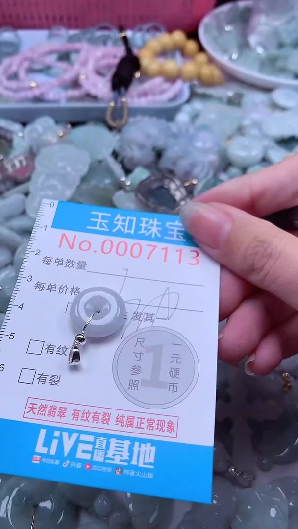翡翠未镶嵌吊坠(不含链)7113