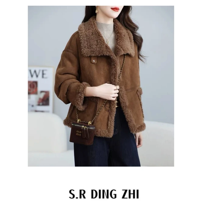 【阿芝专属】2025新款【山林暮紫】加绒上衣女装外套88889