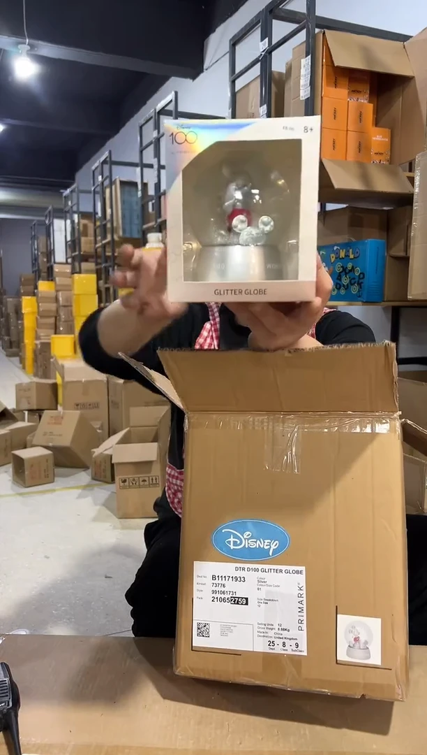 【闪购商品】杯原盒米奇100周年水晶球 北方勿拍