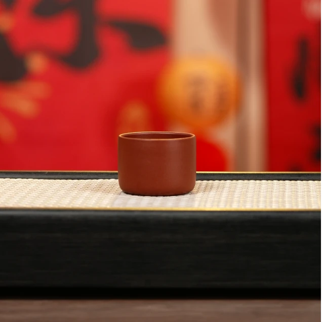 赵掌柜紫砂  朱泥浮力杯