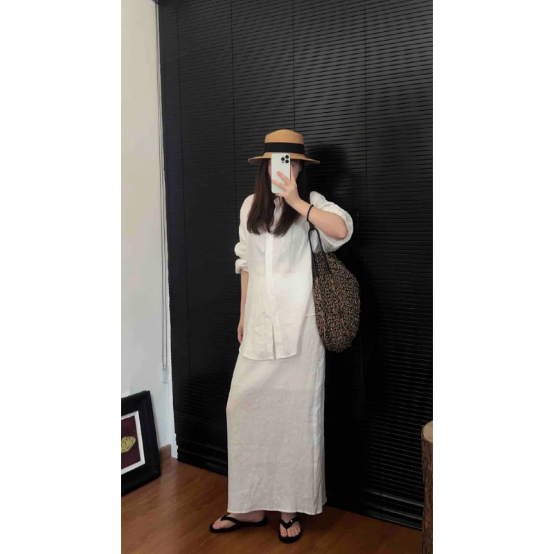 亚麻套装夏季透气