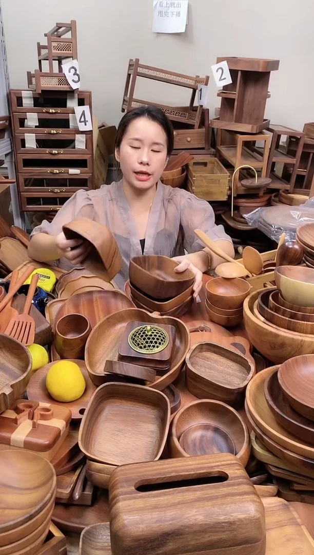 南美胡桃木正方砵13*5.5cm