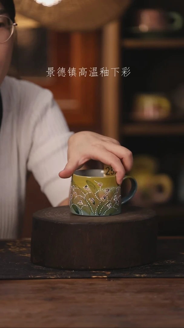 陶瓷景德镇高温釉下手绘陶瓷255
