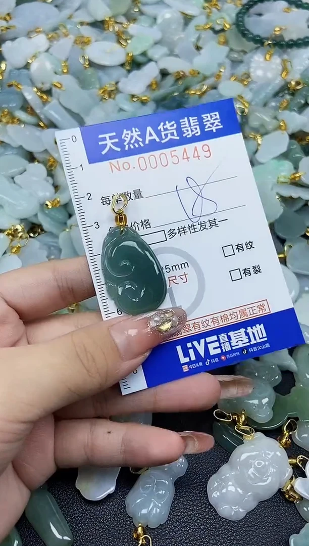 翡翠未镶嵌颈饰天然A货翡翠