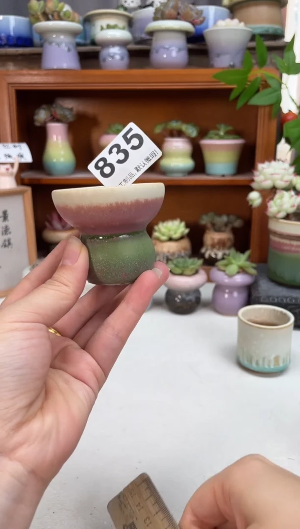 瓷片音**?834瑕疵知木小芳花盆