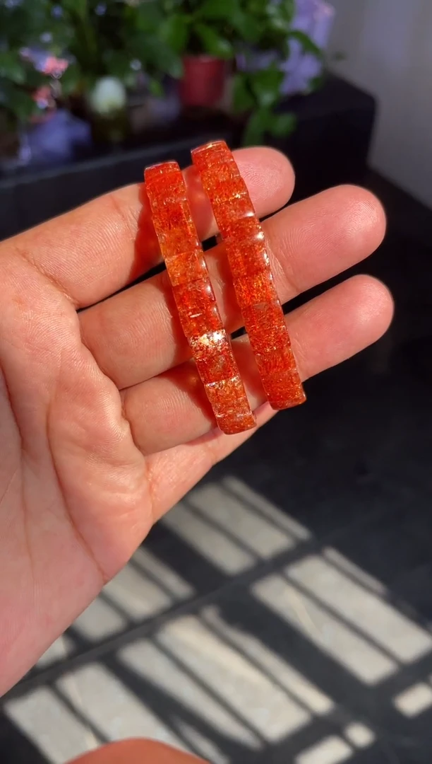 未镶嵌手链日光石8mm金太阳手牌（多样性发其一）