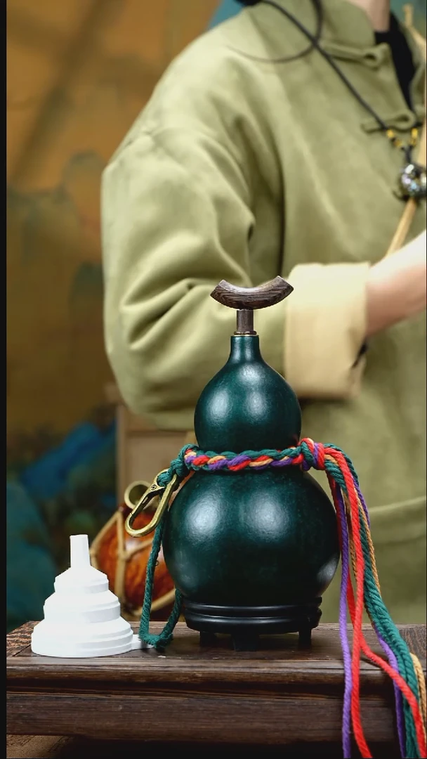 YX003简约大漆款天然酒葫芦（一物一拍）