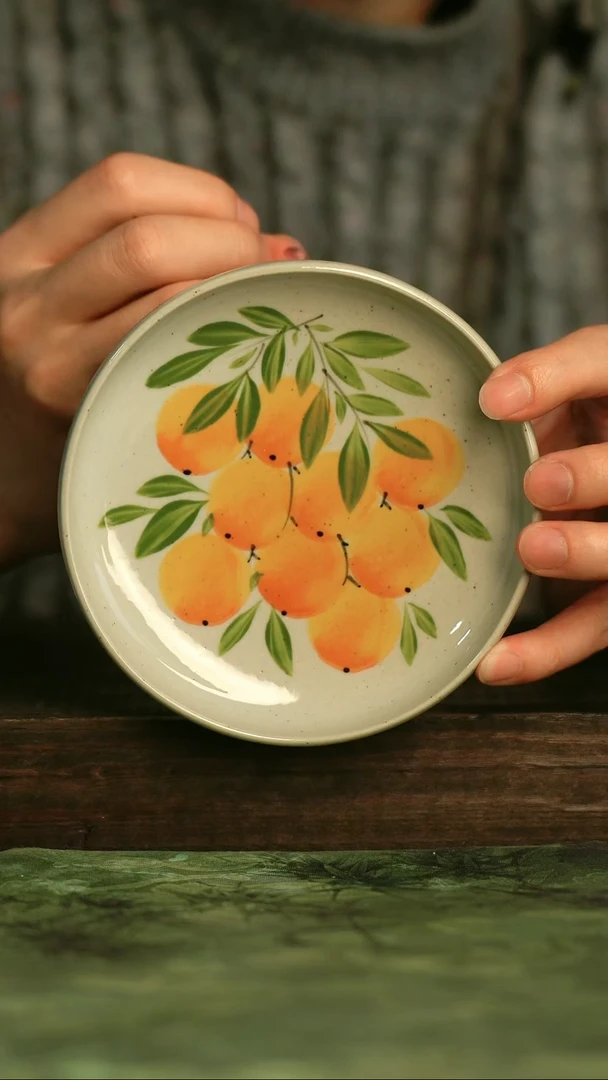 釉下彩手工手绘瓷器青诗集手工手绘瓷器