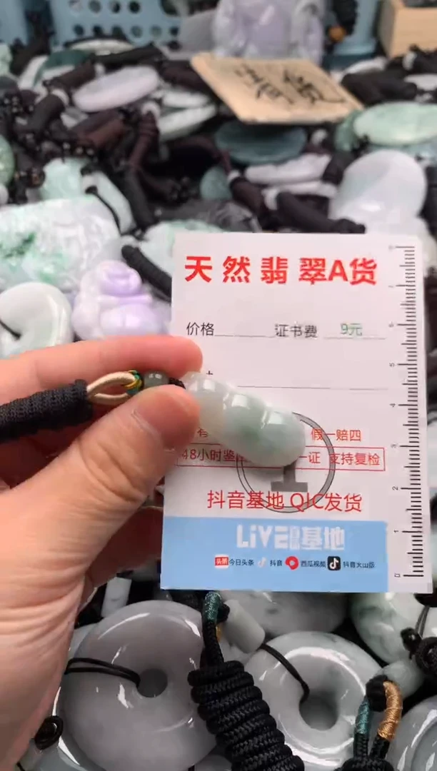 翡翠未镶嵌吊坠(不含链)1