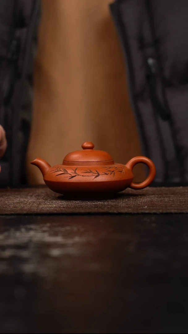 茶壶紫砂原矿合欢手工壶68CC