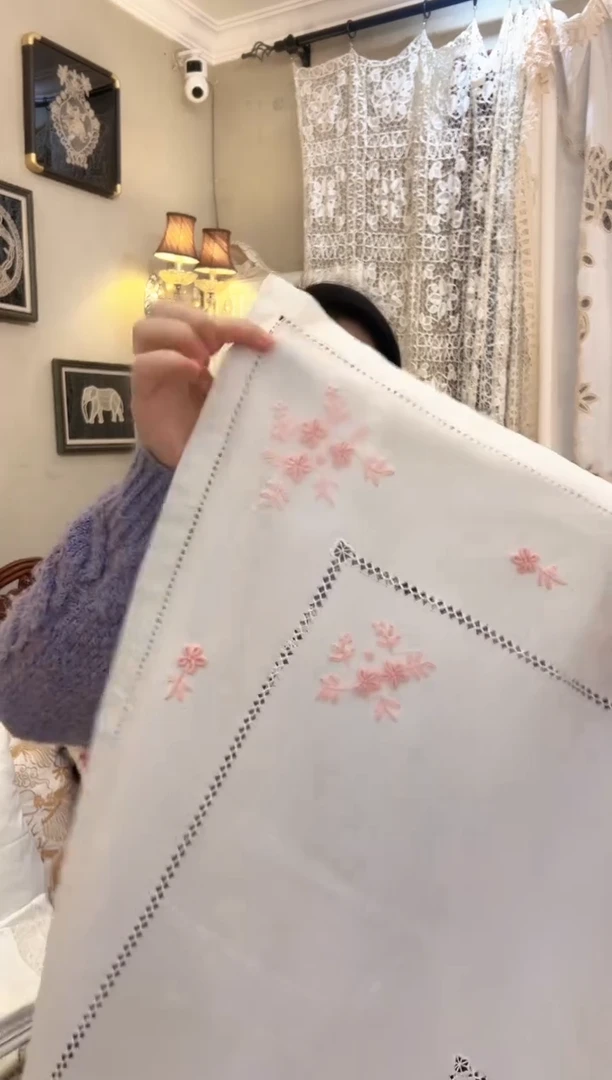 棉130*170cm十字麻桌布搭盖巾