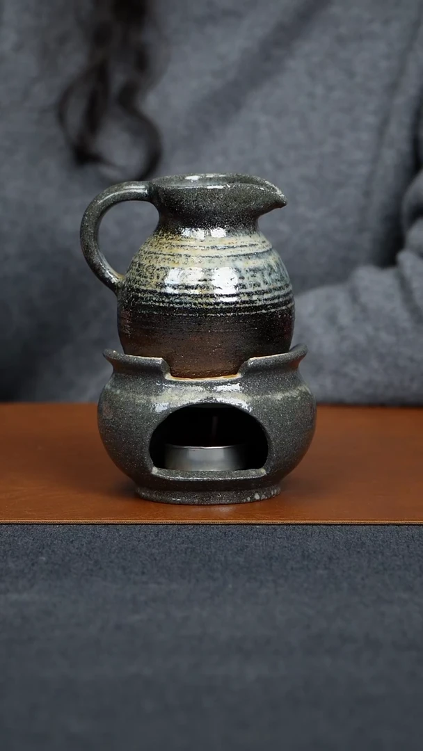 【闪购商品】紫泥茶壶紫砂柴烧公道壶加风炉一套