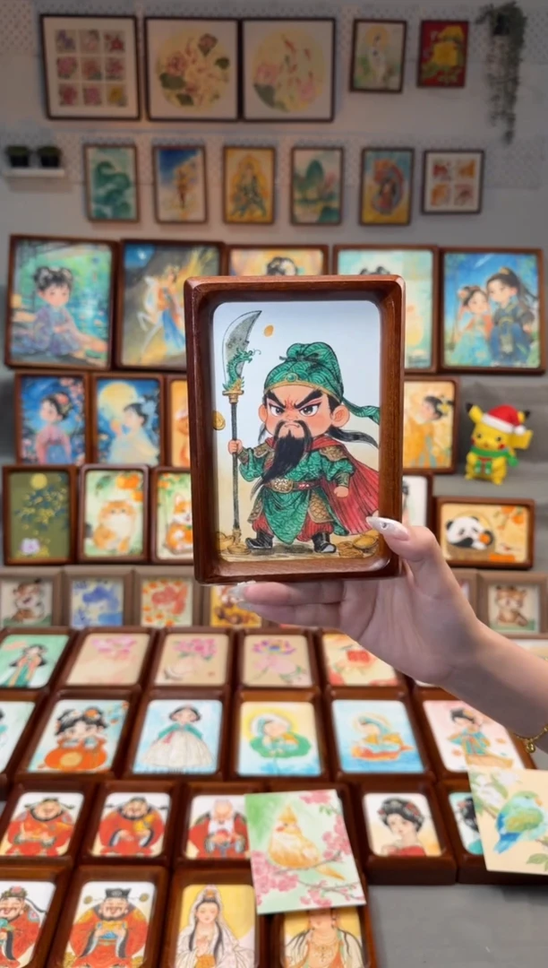 国画小关公 手绘国画6