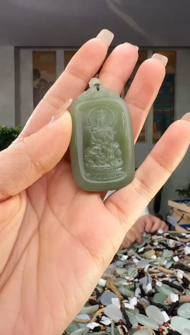 颈饰未镶嵌和田玉拍一发一多样性发货