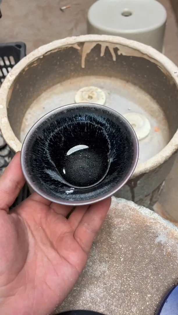 茶盏真柴烧建盏换点柴火