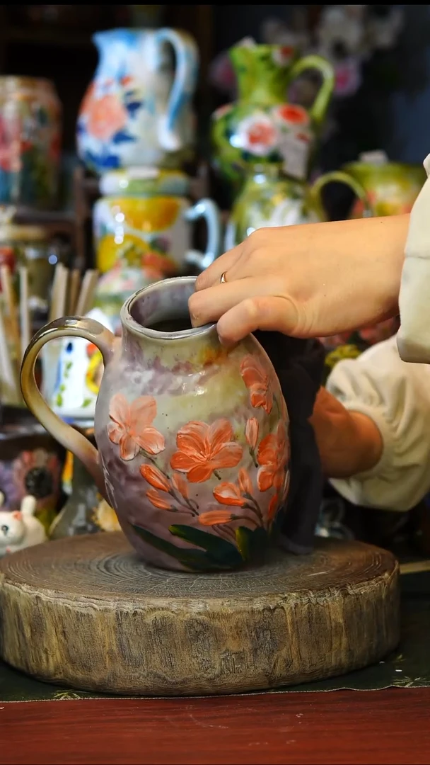 陶瓷181景德镇手工手绘釉下彩