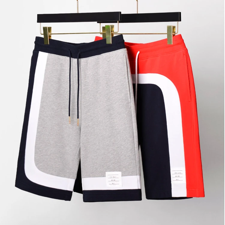 C纯棉薄款裤子潮流新款宽松休闲裤透气短裤夏季沙滩裤潮牌五分裤