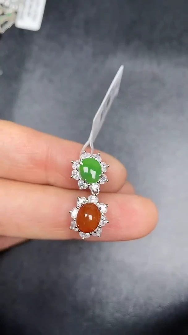 银S925镶嵌戒指翡翠2840