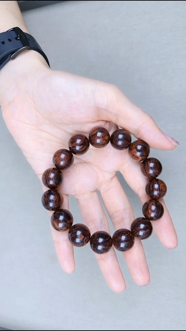 黄花梨/降香黄檀海南红降1.5手串