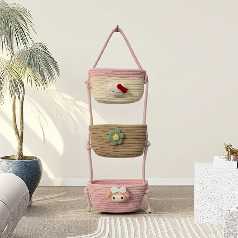 办公室挂袋卡通挂篮门后卧室创意家用客厅迪士尼挂置物脏衣篮杂物