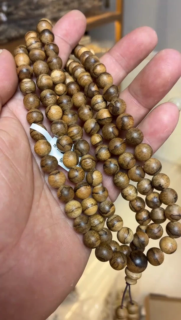 沉香手串 菲律宾圆珠长串0.9多样性发其一34
