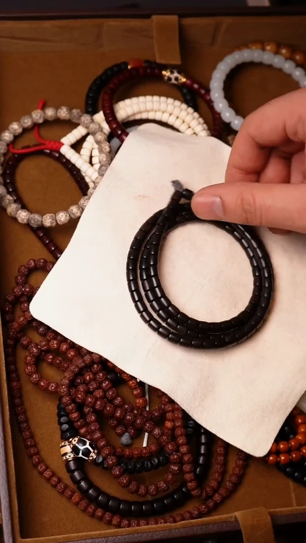 乌木类手串/手链乌木竹节108x6mm