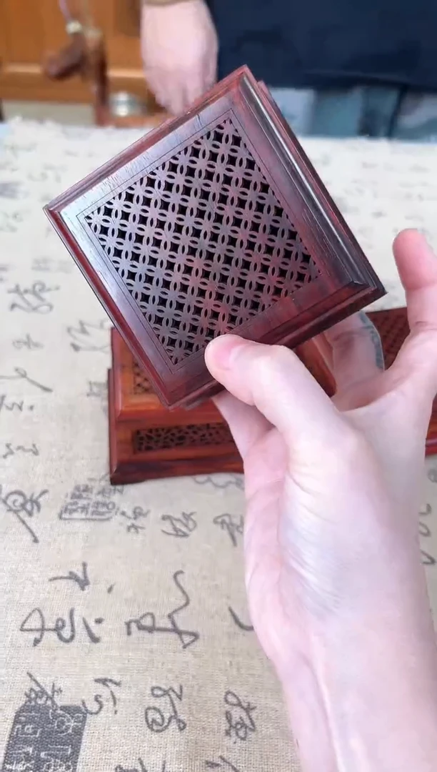 檀香紫檀（小叶紫檀）熏香炉单个 默认发货