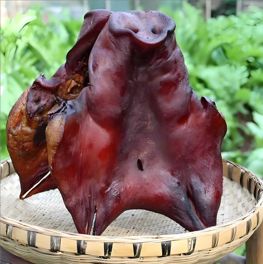 农村腊味四川烟熏腊猪脸肉-JJ