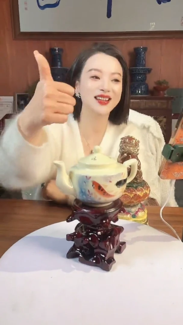 摆件陶景德镇陶瓷青花摆件21