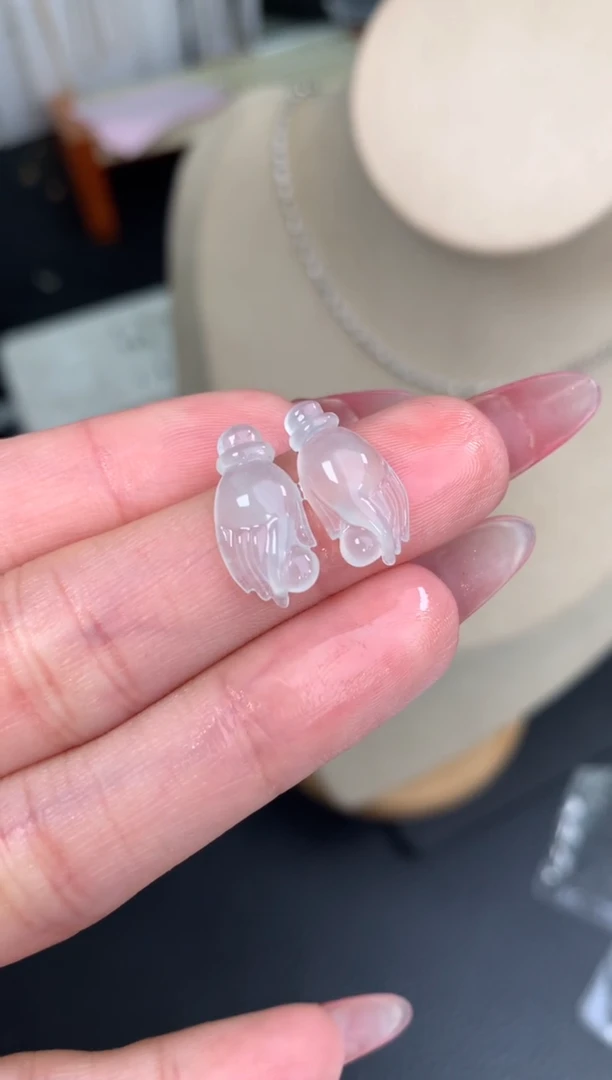 未镶嵌定制翡翠一对佛手
